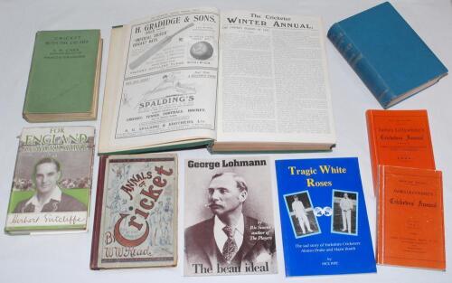 Biographies, histories and annuals. A selection of nine titles including two limited edition and/ or signed. &lsquo;George Lohmann. The beau ideal&rsquo;, Ric Sissons, Leichhardt 1991, limited edition no. 266/500, signed by Sissons. &lsquo;Tragic White Roses&rsquo;, Mick Pope, S