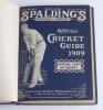 ‘Spalding’s Official Cricket Guide for 1909. Fourth year of publication. Compiled and edited by Jerome Flannery, New York 1909. Original publisher’s blue cloth with gilt title to front cover. Very good condition - 2