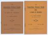 ‘The Australian Cricket Guide. A Book of Records’. Two issues for 1926 and 1930. F.S. Ashley-Cooper. Published by C.H. Richards, Nottingham 1926 & 1930 respectively. Both in original paper wrappers. Padwick 3328. Rusting to staples, otherwise in very good