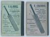 ‘The Blues and Their Battles with scores of all Cricket Matches played between the Universities’. Volume I 1829-1892 and Volume II 1829-1893. Edited by J.N. Pentelow. 98pp and 100pp respectively. Each volume rebound with original stiffened wrappers retain - 2