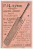 ‘Abel & Briggs. An Amusing Adventure in South Africa 1898’. W.R. Wright. All England Athletic Publishing Co., London 1898. Four page folded penny card with portraits of Abel and Briggs to front with reference to ‘[Albert] Craig on the Cricket Champions 18 - 3