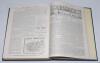 ‘Cricket: A Weekly Record of the Game’. Volume XIII nos. 350-379 (25th January to 28th December 1894). Bound in earlier green cloth, gilt title to spine, red speckled page edges. Illustrated. Lacking title and contents pages. Issues complete. Minor wear t - 4