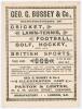 ‘Gentlemen v. Players’ 1892. Early original scorecard for the match played at Kennington Oval 11th- 13th July 1892. Complete printed scores. Players scored 325 with Arthur Shrewsbury carrying his bat for 151no. In reply Gentlemen were bowled out for 182 a - 2