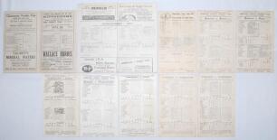 Gloucestershire and Somerset County scorecards 1923-1939. Ten original scorecards for ‘home’ matches played at various grounds, all with incomplete and/ or handwritten scores. Gloucestershire matches are v Lancashire, played at Gloucester 1923, v Kent, Br