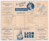 Australia tour to South Africa 1935/36. South Africa v Australia. Official folding scorecard for the 3rd Test played at Newlands, Cape Town, 1st- 4th January 1936. The scorecard with complete printed scores for the first innings, Australia batting first a - 2