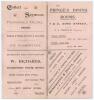 Australia tour to England 1899. ‘The Australians v. an England XI’. Very rare official scorecard for the match played at Tremorvah, Truro, 7th & 8th July 1899. Players listed at start of play. The Australians batted first and reached 214, Joe Darling the - 2