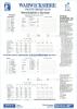 Brian Lara. 501 not out 1994. Official scorecard with complete printed scores for Warwickshire v Durham, 2nd- 6th June 1994, when Lara made the record score of 501. Sold with a colour press photograph in batting action, 8”x10”, and a Futura ‘Elite’ 1996 s