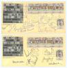 ‘Centenary of Test Cricket. Australia/ England 1877-1977’. Two copies of the commemorative ‘Australia Post Cover’ issued at the Melbourne Cricket Ground 9th March 1977 for the Centenary Test in Australia. One signed to the front and verso by thirty, the o