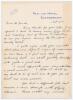 John Berry ‘Jack’ Hobbs. Surrey & England 1905-1934. Two page handwritten letter from Jack Hobbs to Percy Fender dated 6th September 1931. As a professional, Hobbs is writing in his typical neat hand to ‘Dear Mr. Fender’ from the Pavilion Hotel, Scarborou