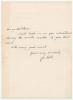 John Berry ‘Jack’ Hobbs. Surrey & England 1905-1934. Two page handwritten letter from Jack Hobbs to Percy Fender dated 6th September 1931. As a professional, Hobbs is writing in his typical neat hand to ‘Dear Mr. Fender’ from the Pavilion Hotel, Scarborou - 2