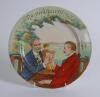 ‘The Nineteenth Hole’. An early Royal Doulton plate with golfing scene entitled `The 19th Hole`. The scene is of two distinguished gentleman enjoying a drink, the golf course can be seen in the background. Royal Doulton stamp to the rear with pattern No. 