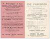 Rugby League. Hunslet R.F.C. ‘The Parksider. Official Guide and Programme of the Hunslet Rugby Football Club’. Early official programme for the Northern Rugby League match, Hunslet v Warrington, played at Parkside, Hunslet, 15th January 1938. Light vertic