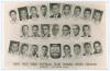 &lsquo;First West Indies Football Team Touring United Kingdom, August- October 1959&rsquo;. Mono real photograph postcard featuring cameo portraits of the twenty four members of the touring party with printed title to lower border. Signed in blue to the verso by sixt