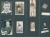 Manchester United 1938/39- 1939/40. A selection of eight signatures of Manchester United players on pieces, cuttings and cigarette cards. Signatures on pieces are Beaumont Asquith, Hubert Redwood, Billie Bryant and Jimmy Hanlon, on cuttings images of Walt