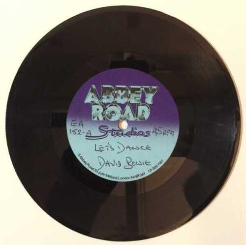 David Bowie - Let's Dance 7" (Abbey Road Acetate)