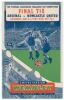 F.A. Cup Final 1952. Arsenal v Newcastle United. Official programme for the Final played at Wembley on 3rd May 1952. Good/ very good condition