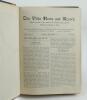 Aston Villa F.C. &lsquo;The Villa News and Record&rsquo; Season 1907-1908. Edited by Harry H. Doe. No 46. Volume II. A bound volume of Aston Villa home match programmes for the 1907-08 season in red/black quarter leather with titles in gilt to spine, all programmes l