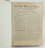 Aston Villa F.C. ‘The Villa News and Record’ Season 1919-1920. Edited by Harry H. Doe. No 366. Volume X. A bound volume of Aston Villa home match programmes for the 1919-20 season in red/mauve (claret/blue) half leather with titles in gilt to spine, all p