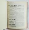 Aston Villa F.C. ‘The Villa News and Record’ Season 1927-1928. No 708. Volume XVIII. A fairly recently bound volume of Aston Villa home match programmes for the 1927-28 season in red/mauve (claret/blue) half leather with titles in gilt to spine, all progr