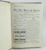 Aston Villa F.C. ‘The Villa News and Record’ Season 1928-1929. No 750. Volume XIX. A bound volume of Aston Villa home match programmes for the 1928-29 season in red/brown/mauve (claret/blue) half leather with titles in gilt to spine, all programmes lackin