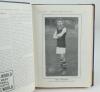 Aston Villa F.C. ‘The Villa News and Record’ Season 1930-1931. No 835. Volume XXI. A bound volume of Aston Villa home match programmes for the 1930-31 season in dark brown/mauve (claret/blue) half leather with titles in gilt to spine, all programmes lacki - 2