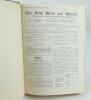 Aston Villa F.C. ‘The Villa News and Record’ Season 1937-1938. No 1117. Volume XXVIII. A bound volume of Aston Villa home match programmes for the 1937-38 season in dark brown/blue (claret/blue) half leather with titles in gilt to spine, all programmes la