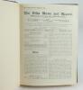 Aston Villa F.C. ‘The Villa News and Record’ Season 1938-1939. No 1160. Volume XXIX. A bound volume of Aston Villa home match programmes for the 1938-39 season in dark brown/blue (claret/blue) half leather with titles in gilt to spine, all programmes lack