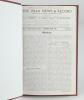 Aston Villa F.C. ‘The Villa News and Record’ Season 1944-1945. No 1-23. Volume 2 (Wartime Edition). A bound volume of twenty three Aston Villa home match programme for the 1944-45 season in maroon boards with titles in gilt to spine. The programmes includ