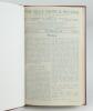 Aston Villa F.C. ‘The Villa News and Record’ Season 1943-1944. No 1-20 (Wartime Edition). A bound volume of twenty one Aston Villa home match programme for the 1943-44 season in maroon boards with titles in gilt to spine. The programmes includes the Footb