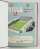 Aston Villa F.C. ‘The Villa News and Record’ Season 1949-50 season. A bound volume of Aston Villa match programmes for the season 1949-50, The Villa News and Record commencing vol. 7 no.1 Aston Villa v Derby County to vol. 7 no.39 Aston Villa v Bolton Wan