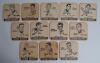 Aston Villa circa 1962. Complete set of twelve original beer mats issued by the ‘Evening Despatch-Best for Sport’, each featuring a named caricature of a Villa player by Norman Edwards. Players include Alan Deakin, Charlie Aitken, Derek Dougan, Mike Tinda