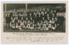 ‘Aston Villa Football Club. Season 1910-1911. Combined teams and officials’. Mono real photograph postcard of the team, with two trophies to front, title and names printed below. Albert Wilkes of West Bromwich. Postally unused. Very good condition.