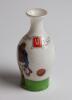 Aston Villa. Original ‘Grays Sports China’ Aston Villa miniature ople shaped vase circa 1911. The vase inscribed in enamel ‘ASTON VILLA’ with a Villa player dressed in claret and blue strip and football to side, the reverse with a panel listing the clubs - 2