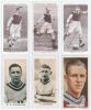 Aston Villa F.C. signed cigarette cards. Six cigarette cards, each signed to the front in ink by the featured player. Signatures are R. Iverson, F, Broome, E. Callaghan (all Churchman’s ‘Association Footballers’ 1st series 1938), W.E. Houghton, T. Gardner