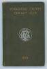 Yorkshire C.C.C. annual 1894. 2nd year of issue. 136pp. Edited by J.B. Wostinholm. J. Robertshaw, Sheffield, printer. Original olive boards with titles in gilt to front board and white &lsquo;Y.C.C.&rsquo; emblem to centre, gilt to page edges. Ownership signature to 