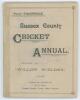 ‘Sussex Cricket Annual for 1901’. First issue of the Annual in original beige paper wrappers, edited by A.D. Taylor, ‘Willow Wielder’. Printed by W.E. Nash of Brighton. Replacement spine and appears to have some professional restoration to the border of t