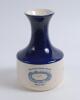 ‘Melbourne Cricket Ground. Centenary Test Match 1877-1977’. Full set of ceramic carafe and six wine goblets in blue and cream glaze, produced by the Elischer factory to commemorate the Centenary Test. The carafe with ‘Melbourne Cricket Ground’ motifs of t - 3