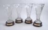 W.G. Grace. ‘The 150th Anniversary of the Birth of W.G. Grace 1848-1998’. Four large and heavy Waterford Crystal glass vases of fluted form