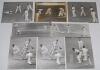 New Zealand tour to England 1958. A good selection of over forty original mono press photographs and one postcard from the 1958 tour including match action from the Test series and the tour match v Surrey, team photographs, player portraits, travelling, f - 3