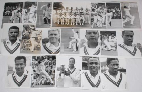 West Indies tour to England 1966. An extensive selection of over one hundred and ten original mono press photographs including the odd copy and restrike from the 1966 tour. Images include match action from the Test series and the tour matches v M.C.C., v 