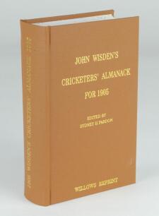 Wisden Cricketers’ Almanack 1905. Willows softback reprint (1998) in light brown hardback covers with gilt lettering. Limited edition 224/500. Soiling to top of page block otherwise in good/very good condition