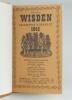 Wisden Cricketers’ Almanack 1945. 82nd edition. Only 5600 copies printed in this war year. Bound in light brown boards, with original cloth covers, with titles in gilt to spine. Nick to the page edge of an advertising page at the front otherwise in good/v - 2