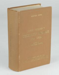 Wisden Cricketers’ Almanack 1933. 70th edition. Original hardback. Some dulling to gilt titles on front board and spine paper otherwise in very good condition.