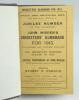 Wisden Cricketers’ Almanack 1913. 50th (Jubilee) edition. Bound in dark brown boards, with original paper wrappers, title and date in gilt to spine, beautifully marbled page block edge. Minor loss to the head of the spine on the brown boards otherwise in 