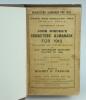 Wisden Cricketers’ Almanack 1909. 46th edition. Bound in brown boards, with original wrappers, gilt titles to spine. Good/very good condition. Sold with a similar 1910 edition bound in dark brown boards, with original wrappers, gilt titles to spine. Some - 2