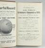 Wisden Cricketers’ Almanack 1915. 52nd edition. Bound in brown boards, lacking original wrappers, with boards, gilt titles almost identical in typeface and positioning as an original hardback edition. Pages checked, complete. Some slight bumping to corner - 2