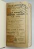 Wisden Cricketers’ Almanack 1922 and 1923. 59th & 60th editions. Both editions bound in quarter leather binding, with original paper wrappers, the 1922 edition lacking rear wrapper, gilt titles to spine. Both editions with handwritten name and address of - 3