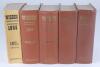 Wisden Cricketers&rsquo; Almanack 1961, 1962, 1963, 1964 and 1965. Original hardback editions with the exception of the 1965 edition which is a softback. All of the editions with dulled gilt titles to spine and to a lesser extent the front boards with the excep