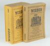 Wisden Cricketers&rsquo; Almanack 1946, 1947, 1950, 1951, 1953, 1954, 1955 and 1957. Original limp cloth covers. Minor wear to cover extremities of the 1946 edition, minor soiling and wear to the covers and slight bowing of the 1947 edition, light bowing to the