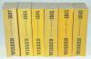 Wisden Cricketers&rsquo; Almanack 1946, 1947, 1950, 1951, 1953, 1954, 1955 and 1957. Original limp cloth covers. Minor wear to cover extremities of the 1946 edition, minor soiling and wear to the covers and slight bowing of the 1947 edition, light bowing to the - 2